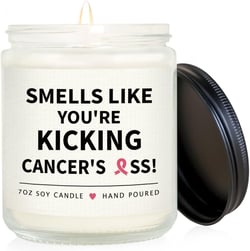 SteadStyle Breast Cancer Gifts for Woman, Chemotherapy Must Haves for Women Lavender Scented Candle, Cancer Care Gifts for Women, Get Well Soon Gifts Fighting Cancer Gifts, Send Love and Strength