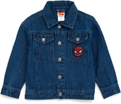 Marvel Spider-Man Denim Jacket Toddler to Big Kid 6 Dark Blue