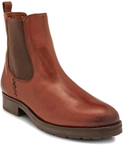 Frye Melissa Double Sole Chelsea Boots for Women - Rugged and Comfortable Leather Lined Slip 9 Cognac (Double Sole)