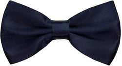 SYAYA Men Pre Tied Silk Formal Tuxedo Bow Tie, Teen Boy Tux Bowtie For Wedding Large Necktie Father or Easter Day MBT3 Navy Blue