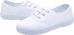 Kids Sneakers Kid's Classic Slip On Canvas Shoes Girls White Sneaker Tennis Shoes Light Weight Comfortable Causal Shoes 12 Little Kid E