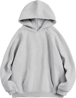 ANRABESS Women Hoodies Oversized Fleece Long Sleeve Comfy Casual Basic Pullover Sweatshirts 2024 Fall Outfits Sweater Large Light Grey