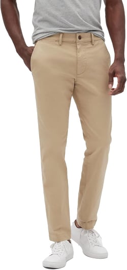 GAP Men's Essential Skinny Fit Khaki Chino Pants 32W x 34L Iconic Khaki