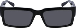 Calvin Klein Jeans Men's Ckj23623s Rectangular Sunglasses Black 57 Millimeters