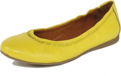 Alpine Swiss Womens Shoes Ballet Flats Genuine European Leather Comfort Loafer 5 Yellow