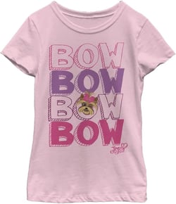 JoJo Siwa Girl's Bowbow T-Shirt Large Pink
