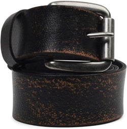 Bed|Stu Unisex Drifter Leather Belt 40 Black