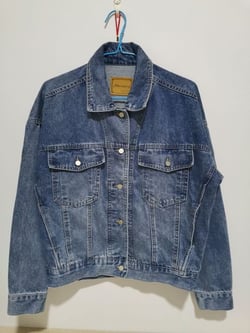 Vintage Women Jacket 2021 Autumn Winter Oversize Denim Jackets Washed Blue Jeans Coat Turn-down Collar Outwear Bomber Jacket