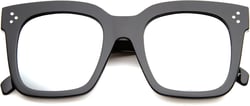 zeroUV - Oversized Fashion Retro Square Sunglasses for Women Vintage Style 50mm P04 | Black / Mirror Polarized 50 Millimeters