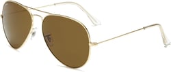 CONRAD RONTGEN Premium Aviator Sunglasses for Men Women Classic Aviators Sun Glasses Gold Frame Brown Lens