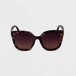 Women&#39;s Marble Tortoise Shell Square Sunglasses - A New Day&#8482; Pink
