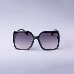 Women&#39;s Oversized Square Butterfly Sunglasses - A New Day&#8482; Black