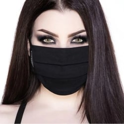 Unisex Face Mask | Primary | Gothic Black Tie Close For a Perfect Fit