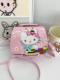 Sanrio Sanrio Hello Kitty Bag Princess Fashion Bag Little Girl Shoulder Bag Crossbody Bag Handbag Baby Mini Cute Coin, Small Items, For Home,Gift,Vacation And Festival Halloween Christmas Multifunctional Use
