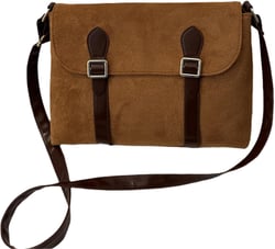 Suede Tote Bag for Women Frosted Leather Shoulder Bag Crossbody Satchel Bag with Magnetic buckle Brown