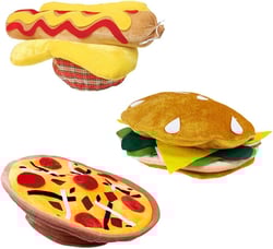 Funny Party Hats Food Hats - Pizza Hamburger Hot Dog Costume Party Dress Up - Chef Hat Food Hats Assorted Pack