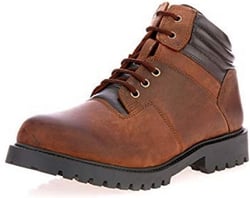 LIBERTYZENO Mens Genuine Leather Ankle Length Hiking Desert Boot Shoes 10 Walnut Brown