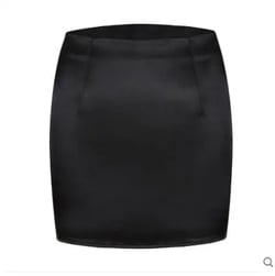 Y2k Satin Silk Skirt Women High Waist Summer Mini Skirt New 2023 Skinny Stretchy Sexy Ladies Quality Black Office Pencil Skirts