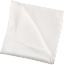 Silk Pocket Square Men's Handkerchief Solid Color White Handkerchief for Men Wedding Party Gift 13.78x13.78 inch