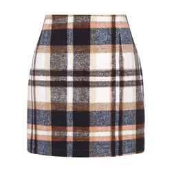 Gihuo Women High Waist Plaid Skirt Bodycon Pencil Wool Mini Skirts Vacation Holiday Female Dailywear