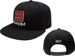 Eminem Men's MMLP2 Snapback Baseball Cap Adjustable Black