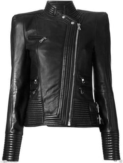 Biyco Designer Biker Lambskin Black Real Leather Jacket for Women Smart and Slim