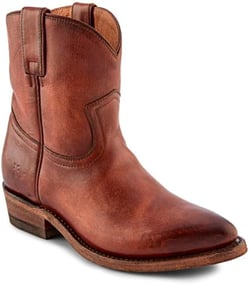 Frye Billy Short Women's Leather Western Boot - Classic Cowgirl Style, Durable Craftsmanship, Comfortable Fit 8 Redwood
