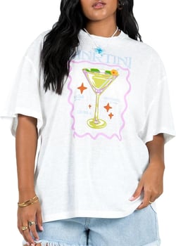 Women Y2k Oversized Graphic Tshirt Fruit Print Crew Neck Summer Casual Short Sleeve Loose Fit Tee Tops Aesthetic Streetwear Medium White