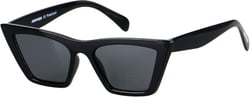 ANDWOOD Cat Eye Sunglasses for Women Polarized Cateye Frames Fashion Vintage Square Classic Retro Sun Glasses Black | Polarized Black Polarized