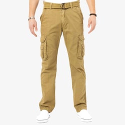 X RAY Men's Belted Classic Cargo Pants in NEW KHAKI Size 30X32