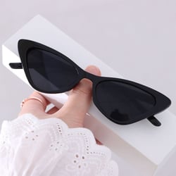 Cute Sexy Vintage Cat Eye Sunglasses Woman Small Black White Triangle Retro Ladies Sun Glasses Leopard Female Oculos De Sol 2023