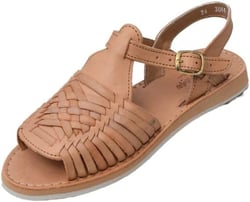 Macarena Collection Sandals women Huarache Sandal Colorful Leather Mexican Style Color 3044 6 Tan
