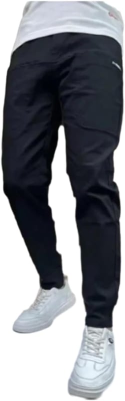 Luvchoice Stretchy Pants for Men, StretchPants Comfort Meets Style, Pants for Men, Slim Fit, Stretch 35-36 Black