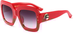 MEETSUN Oversized Square Sunglasses Women Inspired Multi Tinted Frame Fashion Modern Shades