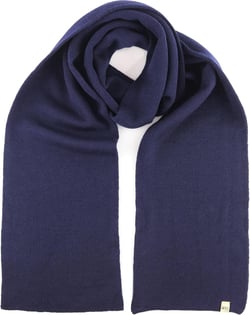 100% Merino Wool Minus33 Everyday Knit Scarf - Winter Scarf - Midweight Scarves for Women and Men Navy Blue