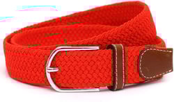 Mendove Unisex Adjustable Woven Stretch Waist Belt Red