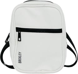 Brixley Leather Crossbody Bag Sling Purse for Women Men Girls Travel, Multi Position Fanny Back Pack White