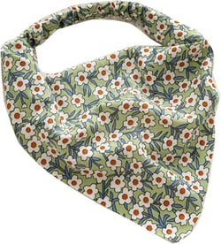 Floral Hair Bandanas Scarf Headband Head Kerchief Headscarf Turban Headbands Hair Accessories For Women Girls Floral Green