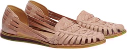 Nisolo Women's Huarache Sandals, Slip-On Comfort, Designed for Casual Everyday Wear, Handwoven & Waterproof Leather, No-Slip Sole (Select Half Size Smaller Than Your Normal Shoe Size) Desert Rose 7