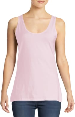 Hanes Women's Scoopneck Cotton Jersey Tank, Classic Cotton Tank Top, Lightweight Cotton Tank For Women Small Paleo Pink