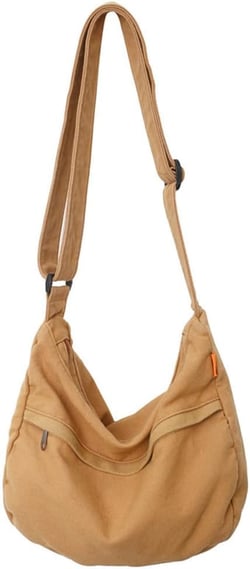 Women Canvas Hobo Crossbody Shoulder Tote Bag Men Multi-pocket Casual Purse Messenger Bags