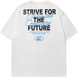 Gothic letter printed short sleeved T-shirt loose oversized Harajuku street trend men and women's couple top Large Write