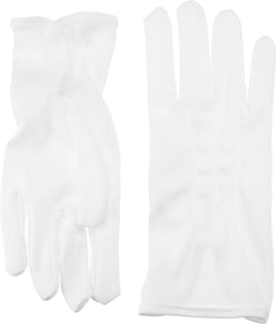 Amscan Luxurious White Santa Cotton Gloves - Adult Size - Ultra-Soft, Premium Quality, Classic & Elegant - Perfect For Parties, Holidays & Cosplay