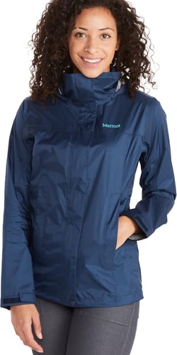 MARMOT Women's PreCip ECO Jacket | Lightweight, Waterproof Jacket for Women, Ideal for Hiking, Jogging, and Camping, 100% Recycled, Arctic Navy, X-Large