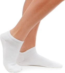12 Pairs Womens Ankle Socks Low Cut Fit Crew Size 6-8 Sports White Footies