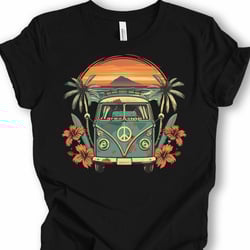 Womens Boho adventure retro graphic t-shirt
