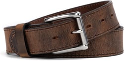 The Baron Leather Belt for Men | Made In USA | Men's Full Grain Leather Belt Pant Size 50 (Belt Size 52) Bootlegger Brown