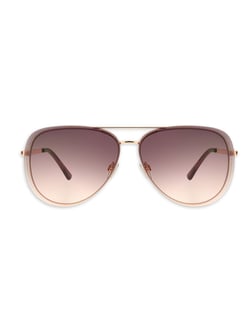 Sofia Vergara X Foster Grant Sofia Vergara Women's Aviator Rose Gold Adult Sunglasses