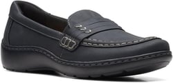 Clarks Women's Cora Ashly Loafer 8 Black Leather