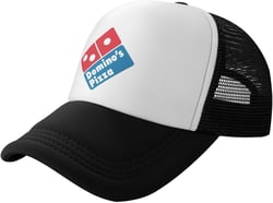 Black Pizza Logo Baseball Cap Trucker Hat, Adjustable Buckle Back Fitted Caps Golf Hats Men Women, Outdoor Hat for Running Workouts Activities